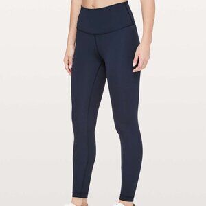 Lululemon Dark Blue Wunder Under High Rise Leggings